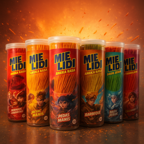 Mie Lidi Karakter Toples @Rp.1000
